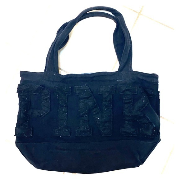 Victoria’s Secret Pink- black duffle. - Picture 1 of 4